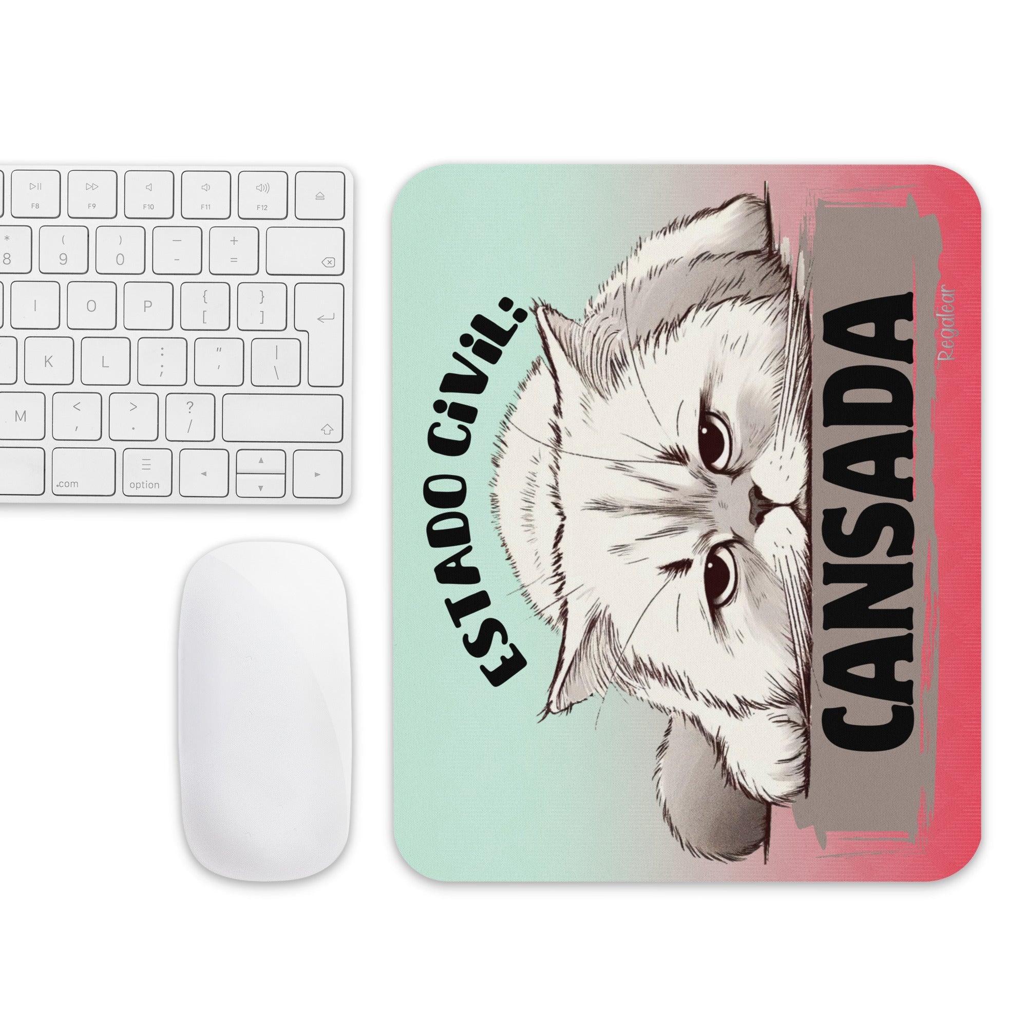 Alfombrilla mouse Estado civil cansada